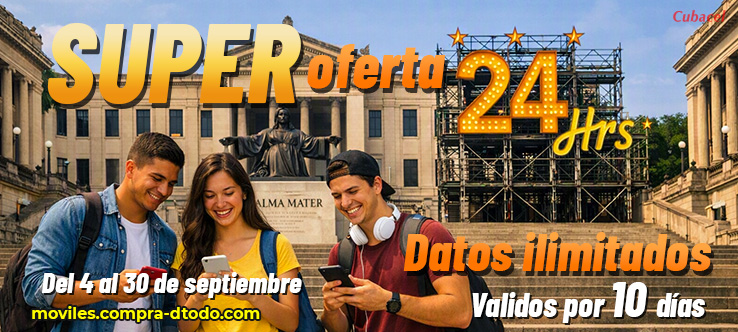 Datos ilimitados 24 horas durante 10 días Datos ilimitados 24 horas durante 10 días