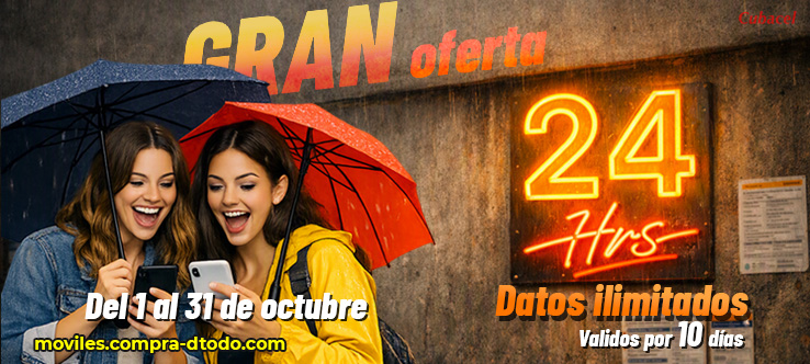 Datos ilimitados 24 horas durante 10 días Datos ilimitados 24 horas durante 10 días