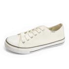 Zapatillas de lona bajas (Color: Blanco, Talla - 40)