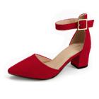 Zapatos de tacón 5 cm (color rojo Talla: 10)